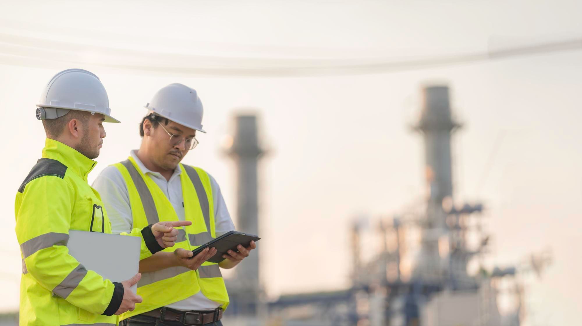 HSE officer completing compliance and environmental training for oil and gas operations
